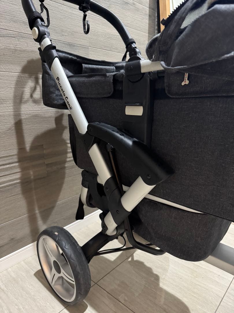 ぺい様　ピッコロカーネ　ベント　ペットカート 最大耐荷重50kg ダークグレー