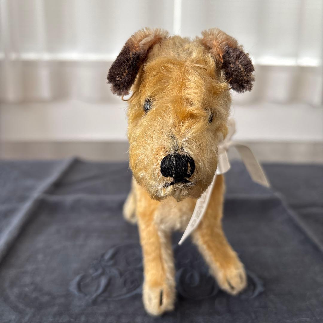 フランス　アンティーク　犬　ぬいぐるみ