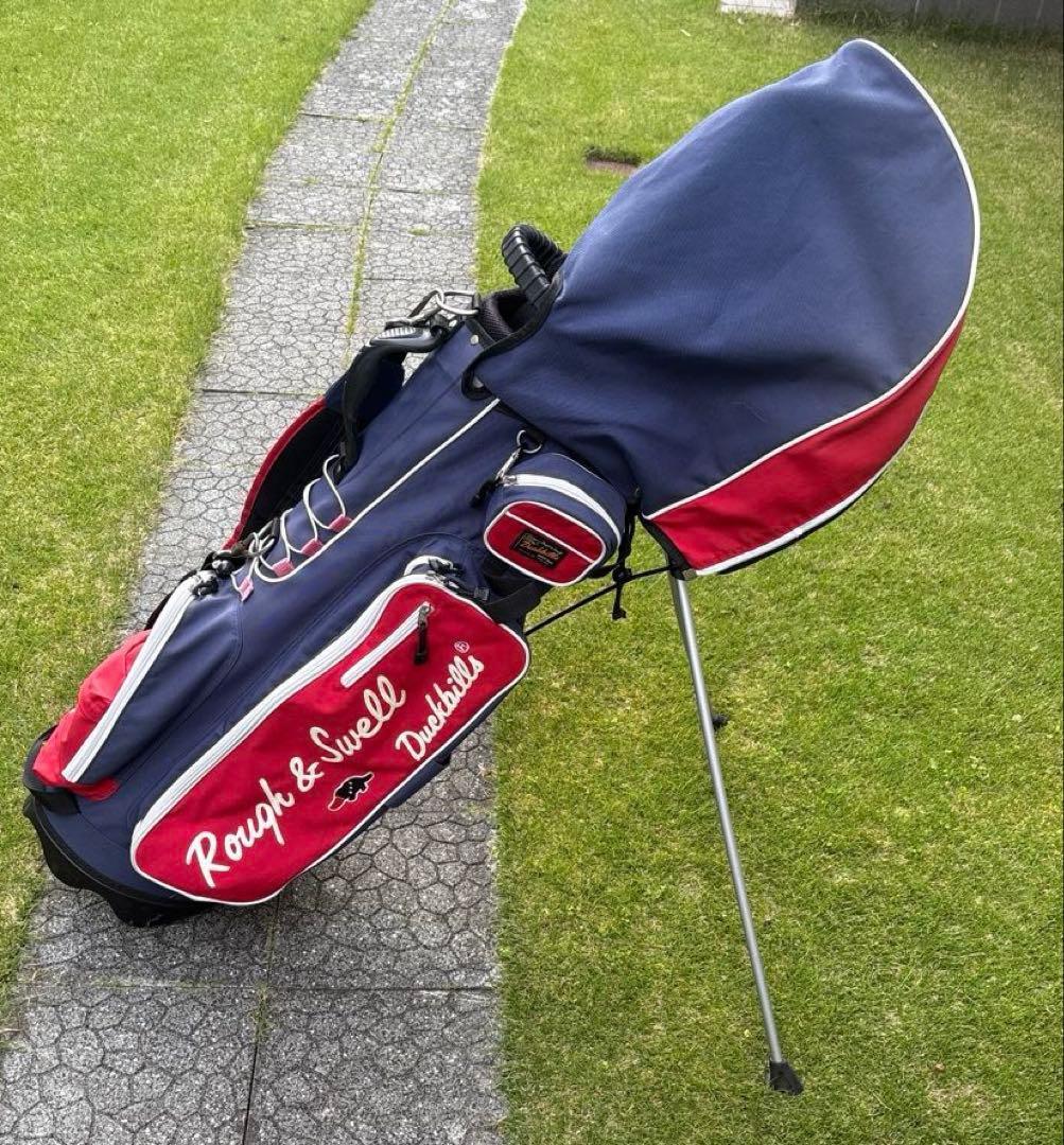 お洒落 大人気 ラフ&スウェル スタンド式キャディーバック・ヘッドカバー(4個)