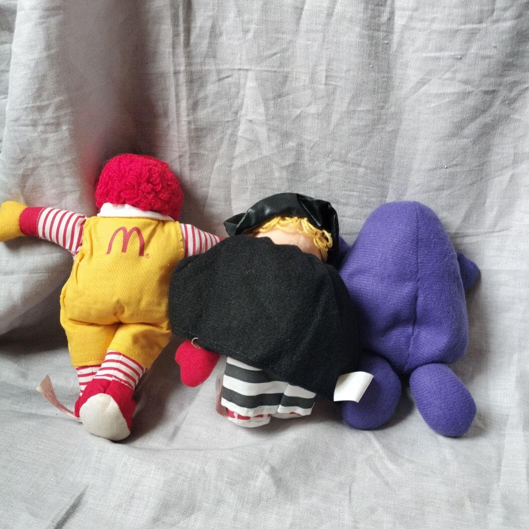 マクドナルド ぬいぐるみセット　ロナウド　グリマスハンバーグラー　アメリカン雑貨