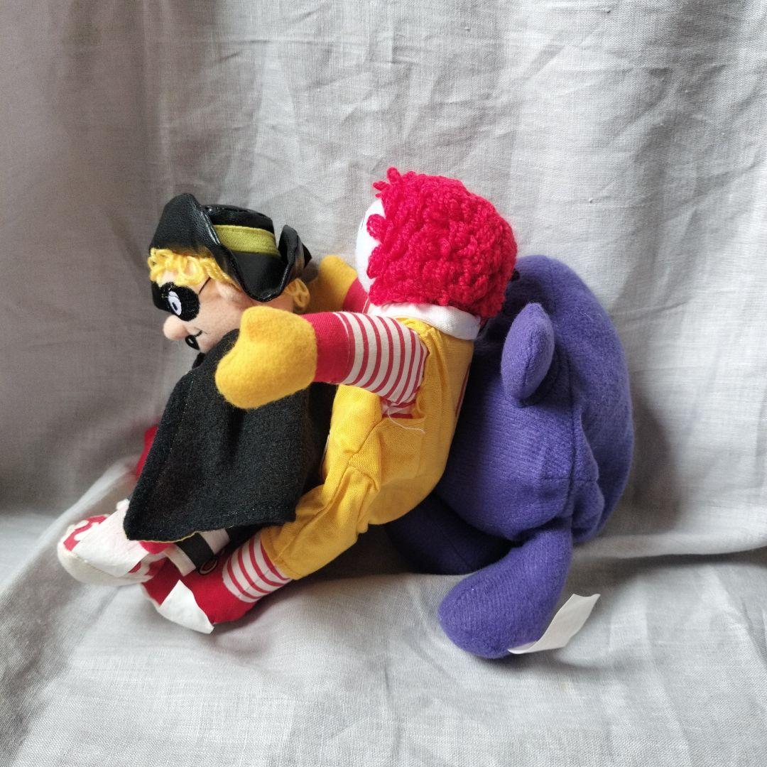 マクドナルド ぬいぐるみセット　ロナウド　グリマスハンバーグラー　アメリカン雑貨