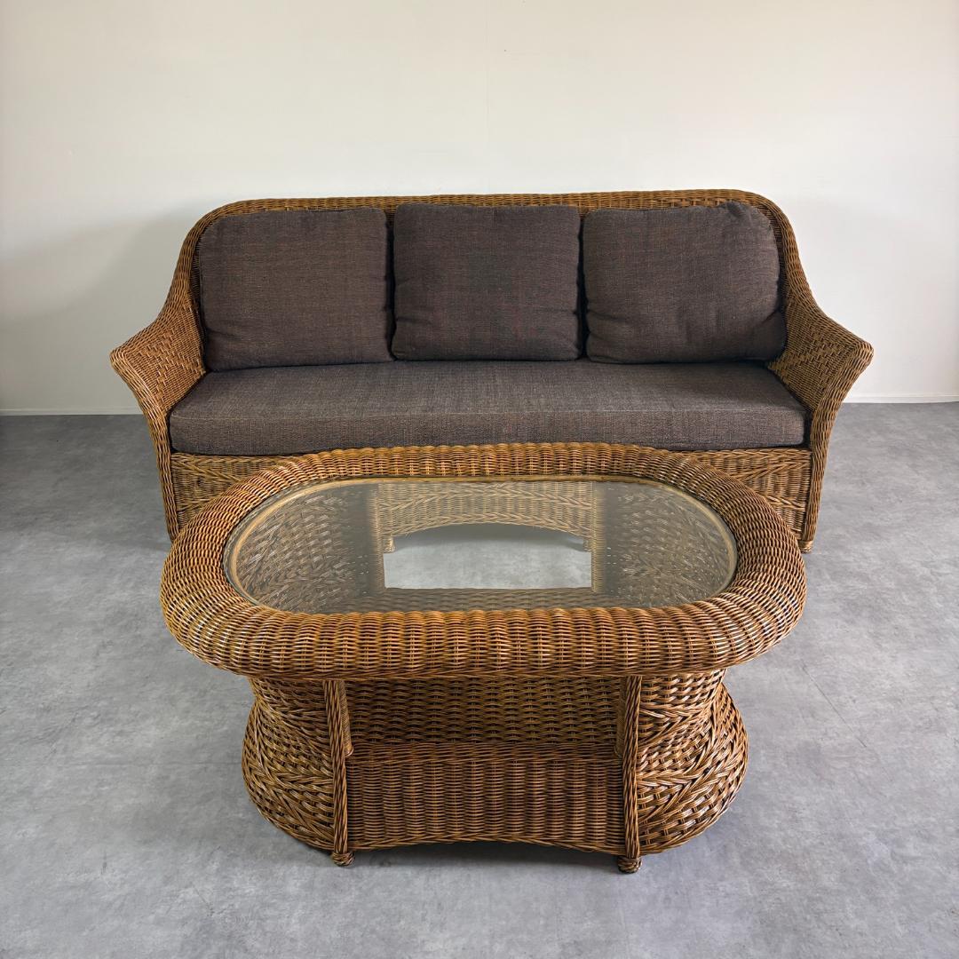 ラタンテーブル｜リゾートスタイル・アジアンインテリア