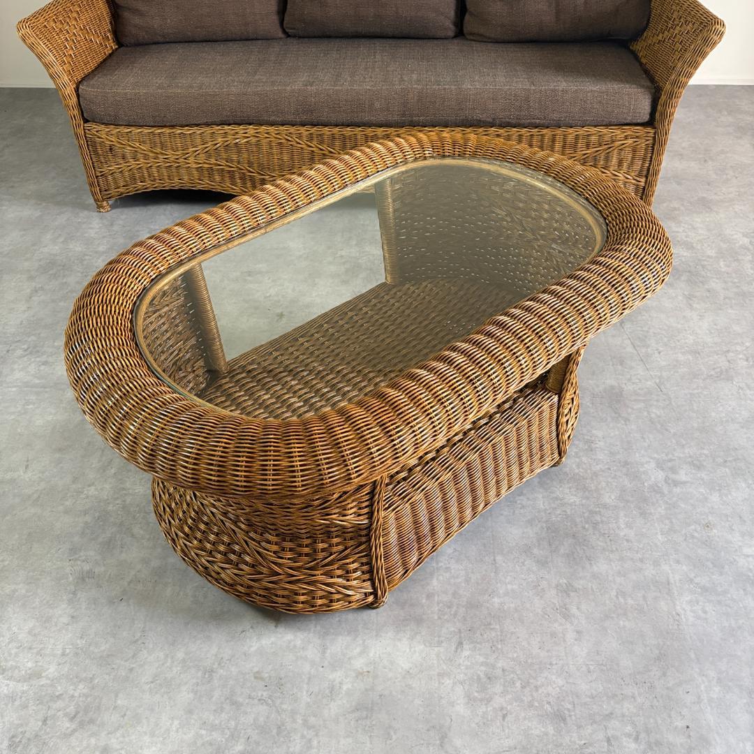 ラタンテーブル｜リゾートスタイル・アジアンインテリア