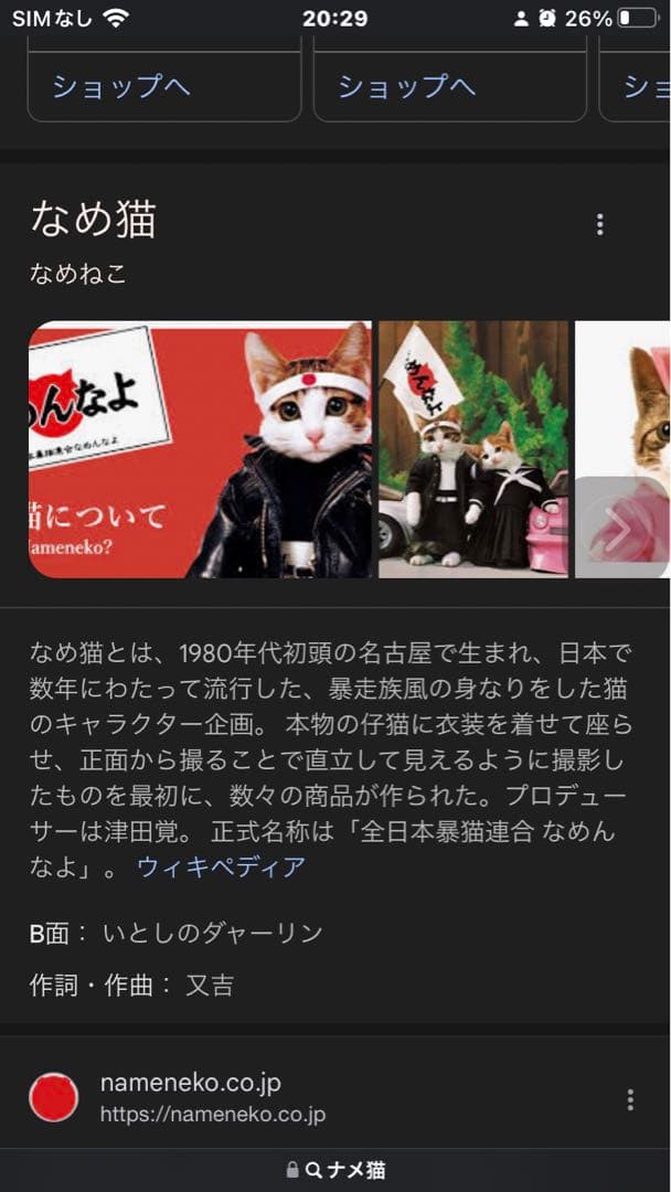 懐かし！なめ猫　カード
