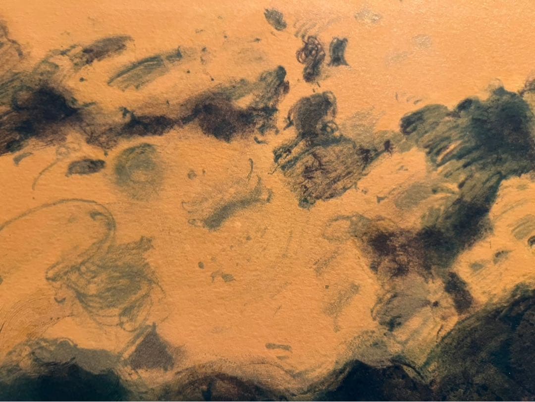 ジル・ゴリチ リトグラフ プロバンスのローズガーデン アート 額縁 インテリア