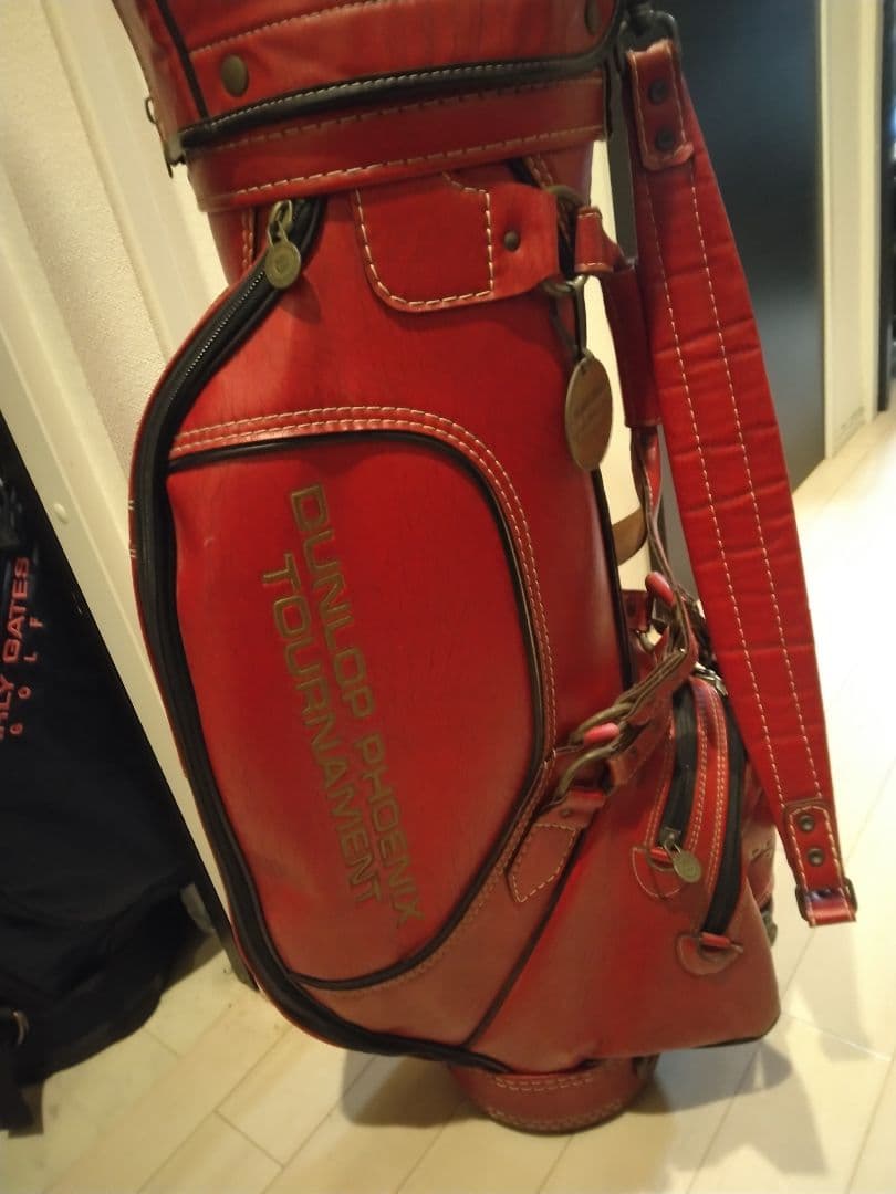 重厚感あり　レア　ダンロップフェニックストーナメント　キャディバッグ