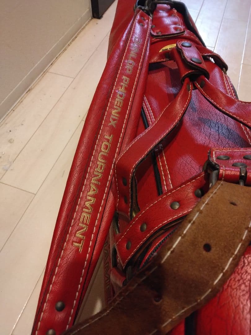 重厚感あり　レア　ダンロップフェニックストーナメント　キャディバッグ