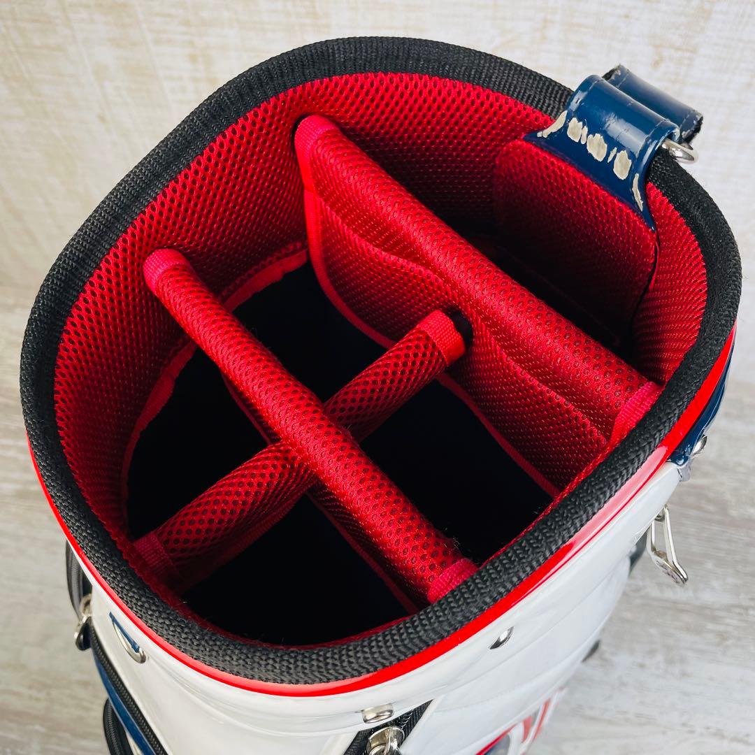 Admiral アドミラル　エナメル　トリコロール　キャディバッグ　9.0型