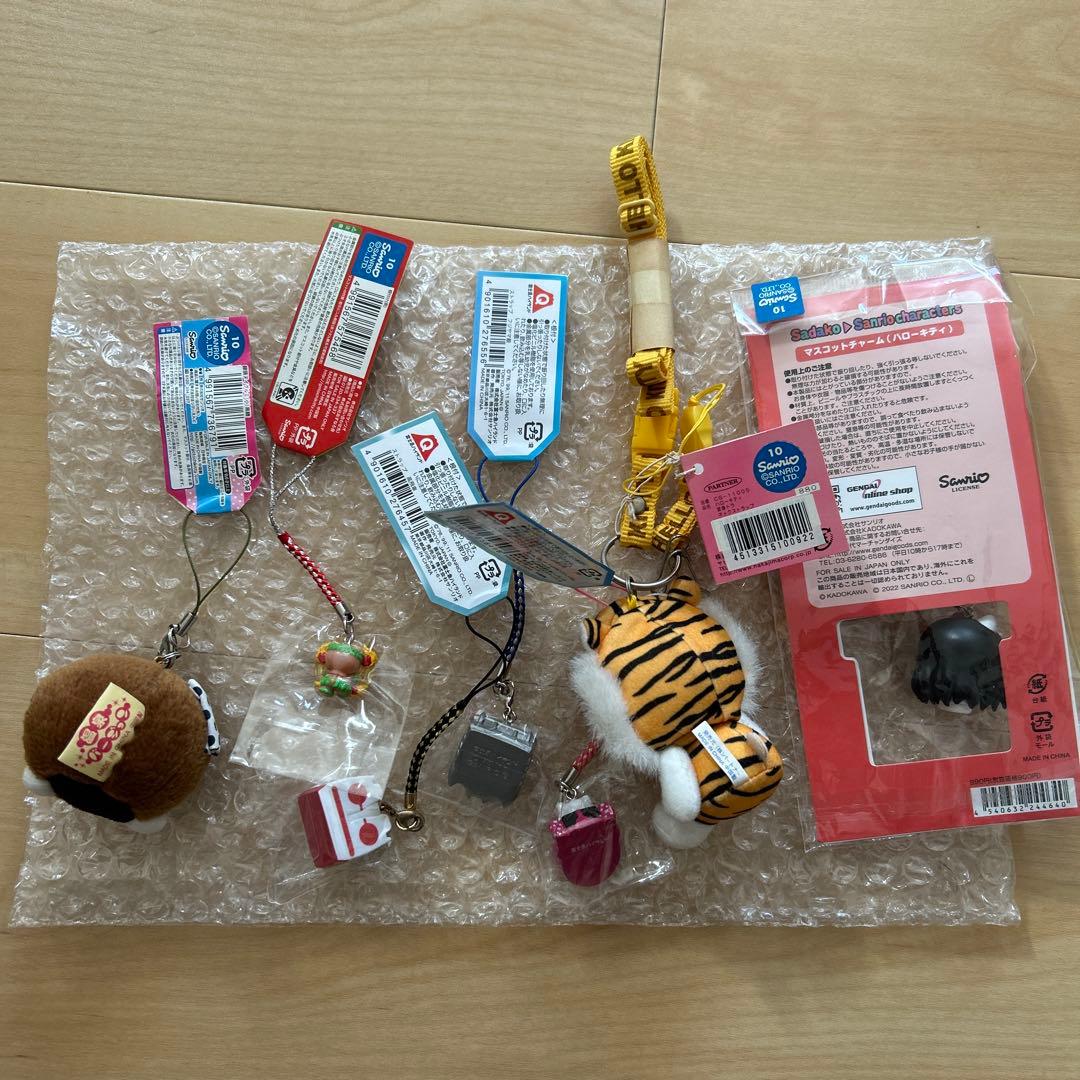 キティ　ご当地　ストラップ　マスコット　根付け　日焼け　富士急　ネックストラップ