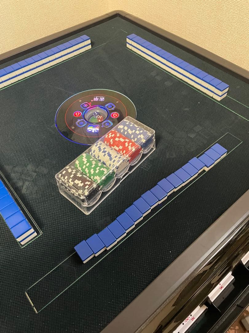 全自動麻雀卓 麻雀牌・チップ付 座卓式 28mm 引取りのみ