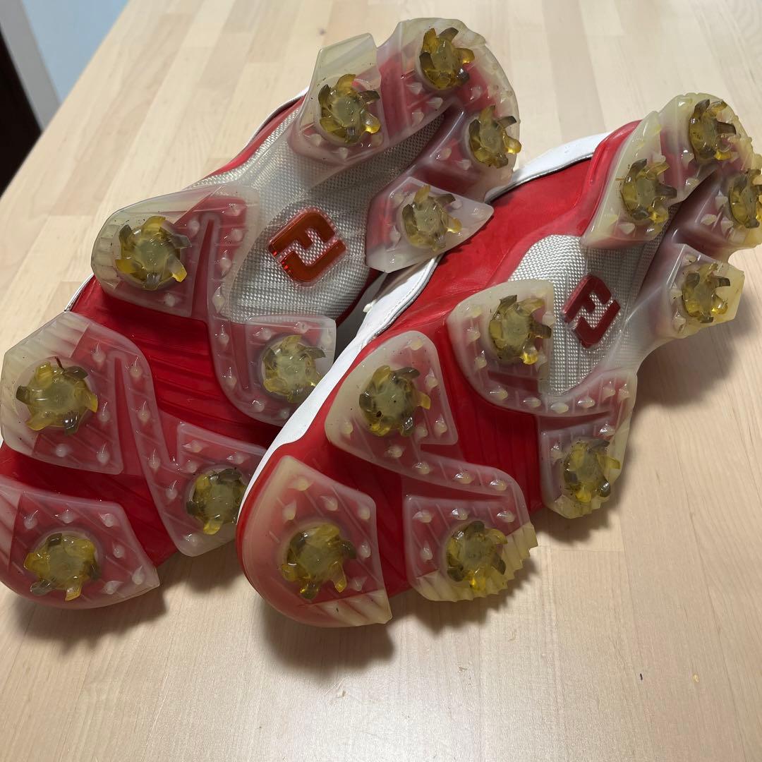 FootJoy ゴルフシューズ BOAシステム ホワイト/レッド　XPS-1