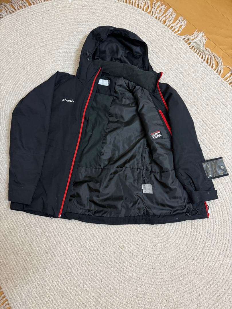 phenix スキーウェア ブラック/レッド セットアップ