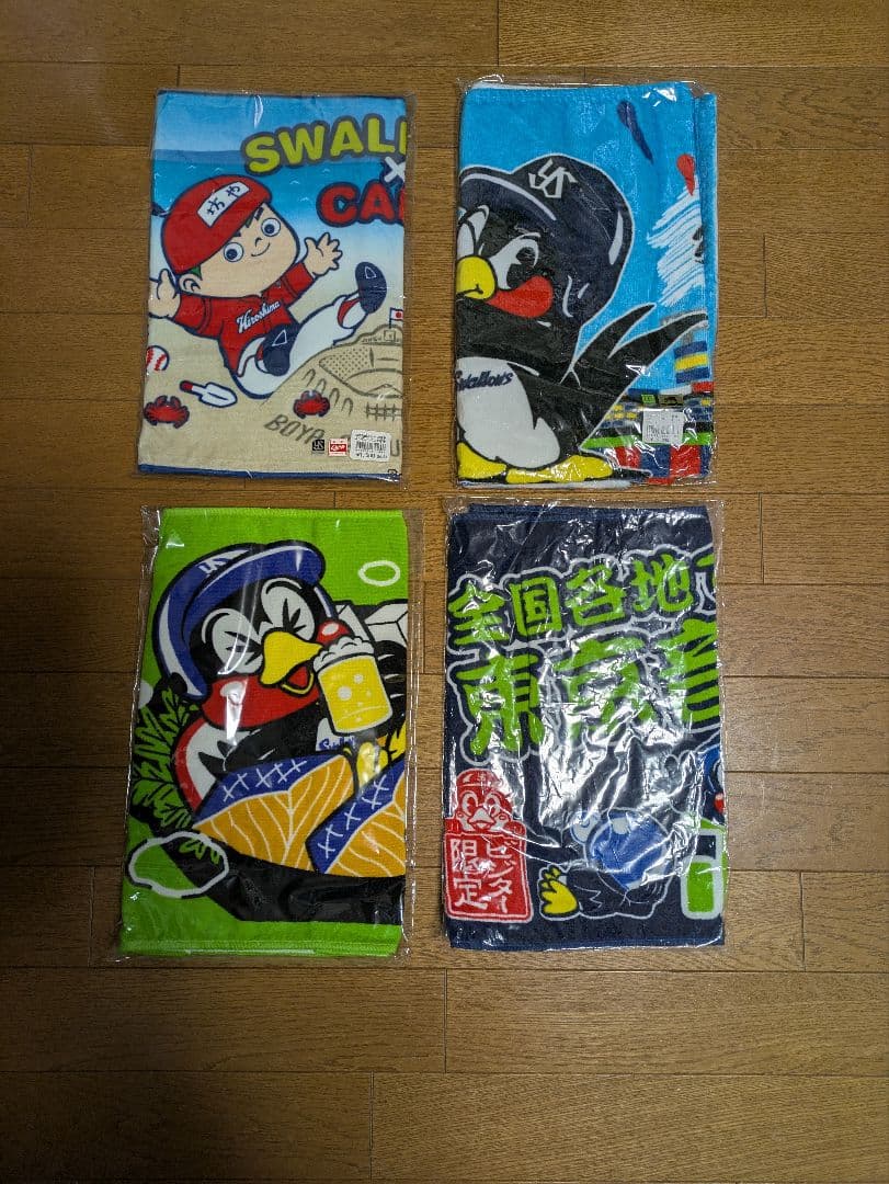 東京ヤクルトスワローズ フェイスタオル(コラボ・限定品) [新品・未使用]