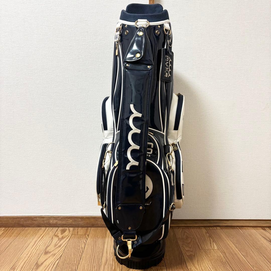 ムータキャディバッグ　エナメル素材mutaスタンド型