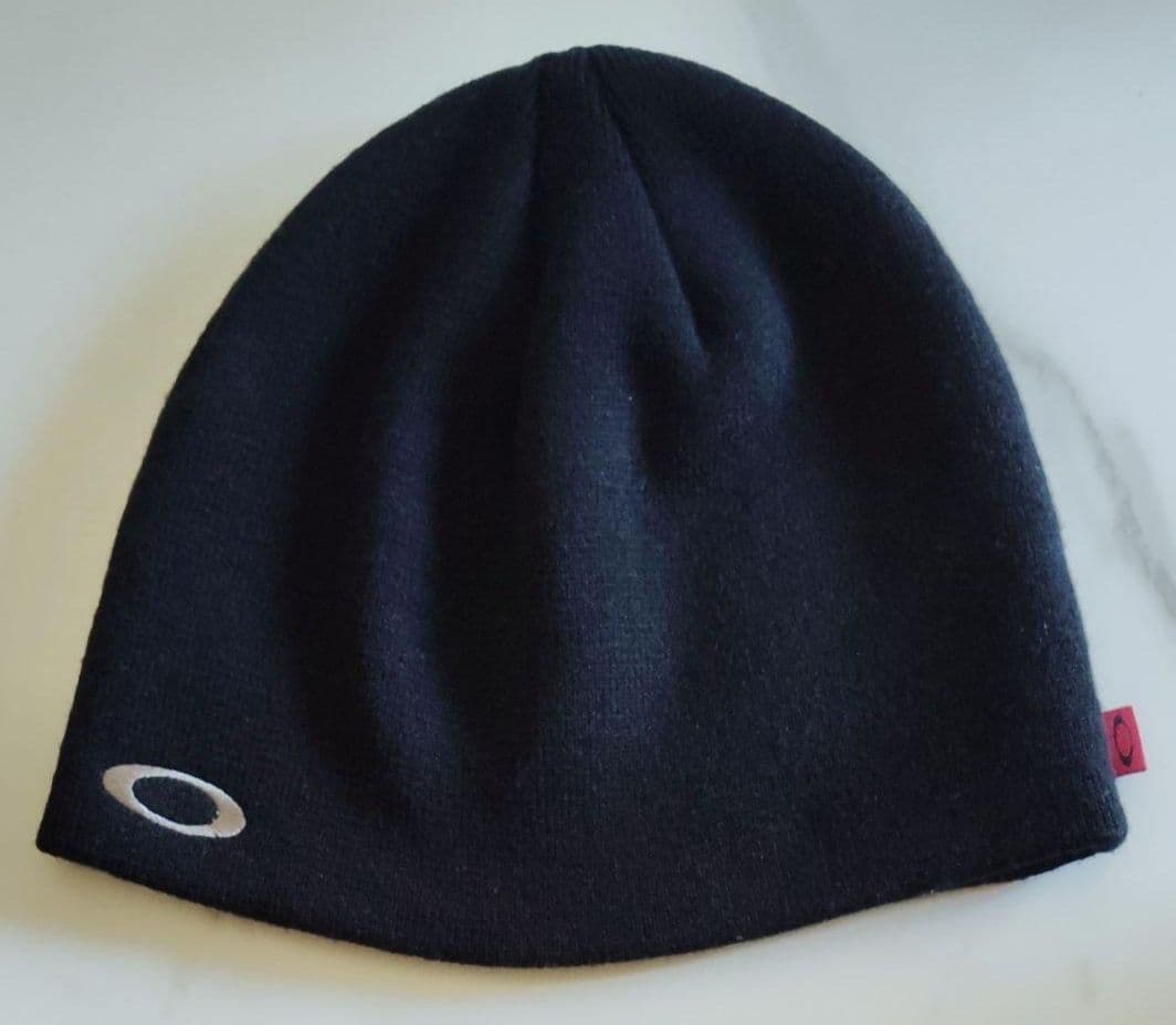 y2k 赤タグ OAKLEY ニット帽 ビーニー ニットキャップ オークリー