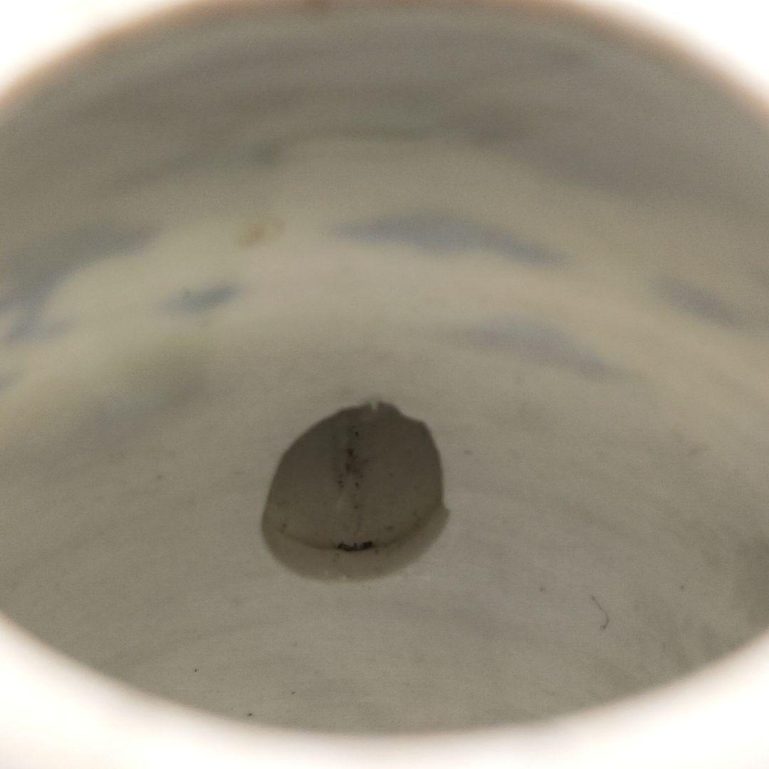 Y2466 清代唐物 新渡 古染付龍細密絵付急須 水注 萬歴年製　ma ten