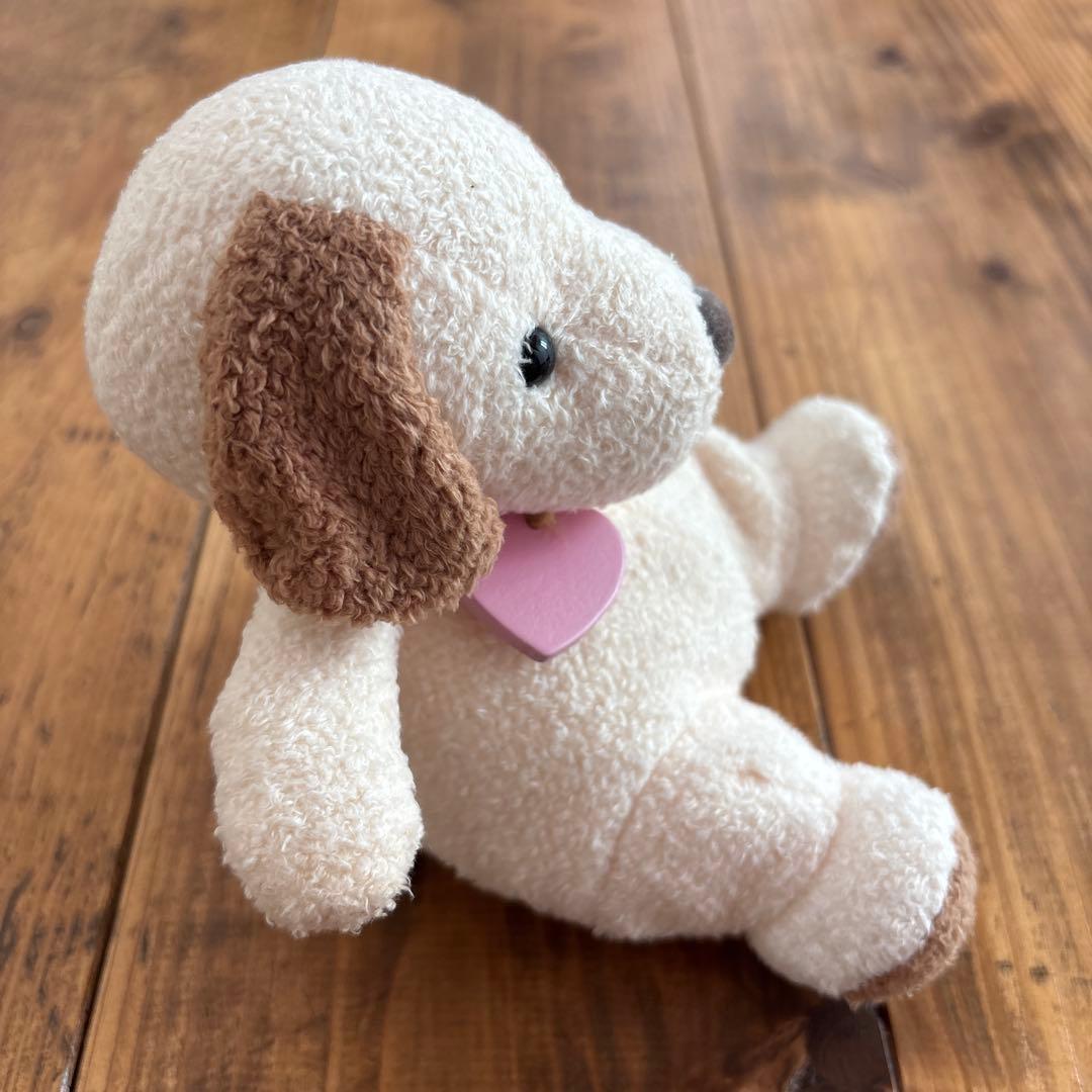 シナダ わんちゃん ぬいぐるみ 20cm 犬 ブラウン ホワイト