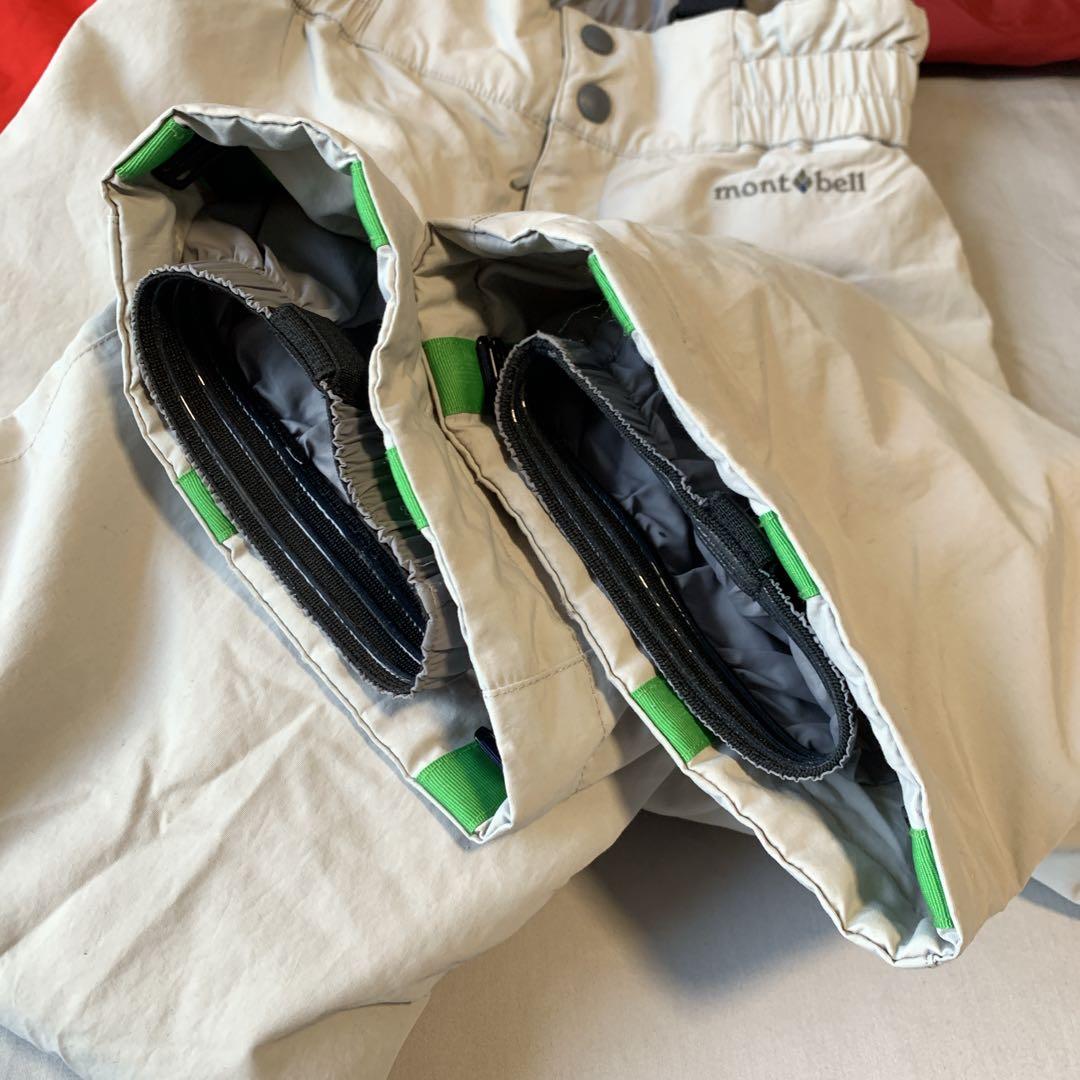 美品モンベルキッズ120cm スキーウェア　上下セット