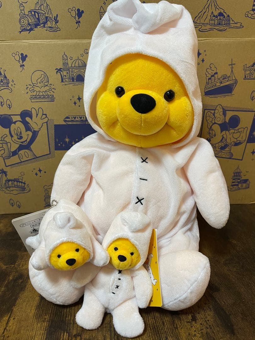 星のプーさん　きらきら星　ぬいぐるみ　プラッシュチェーン　マスコット　3点セット