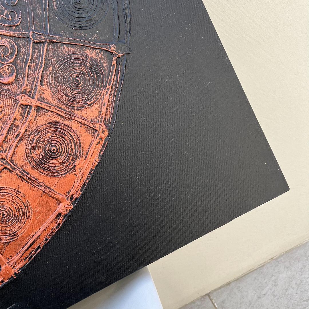 壁掛けアートインテリア モダン現代アート作品 大きな絵 90cm×90cm