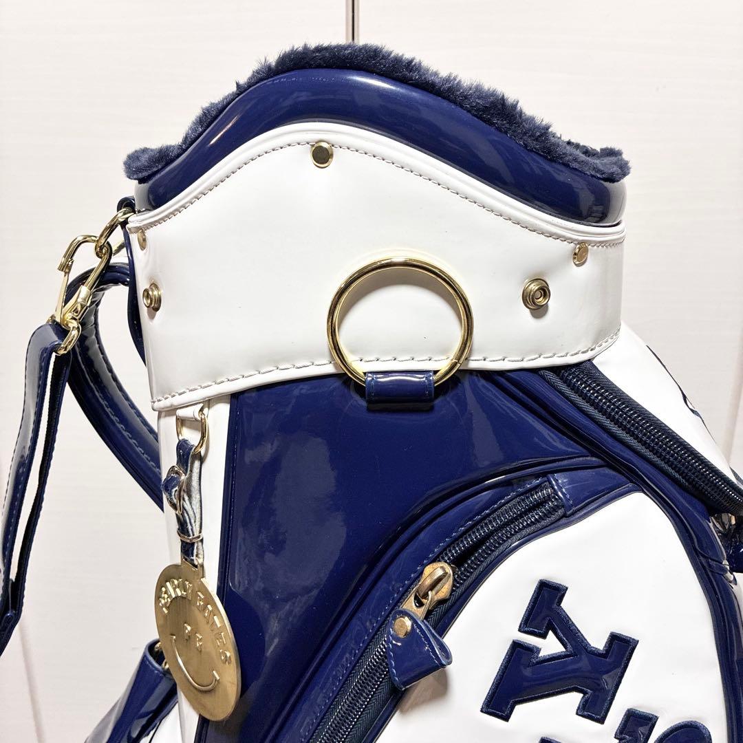 PEARLY GATES キャディバッグ ネイビー/ホワイト