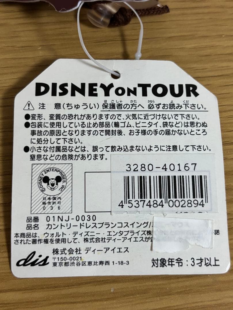 激レア　ディズニーオンツアー 長野 ミニー　ブランコ　ぬいぐるみ　#1