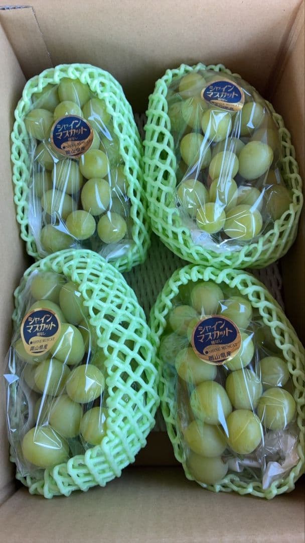 ④岡山県産シャインマスカット4kg