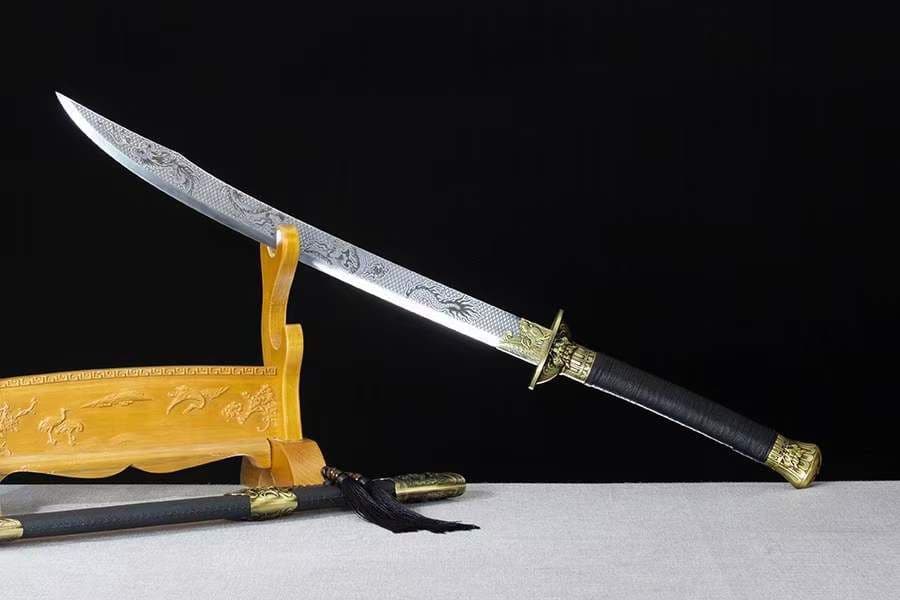 江龍大刀-高性能マンガン鋼 古兵器   武具　刀装具　日本刀　模造刀   居合刀