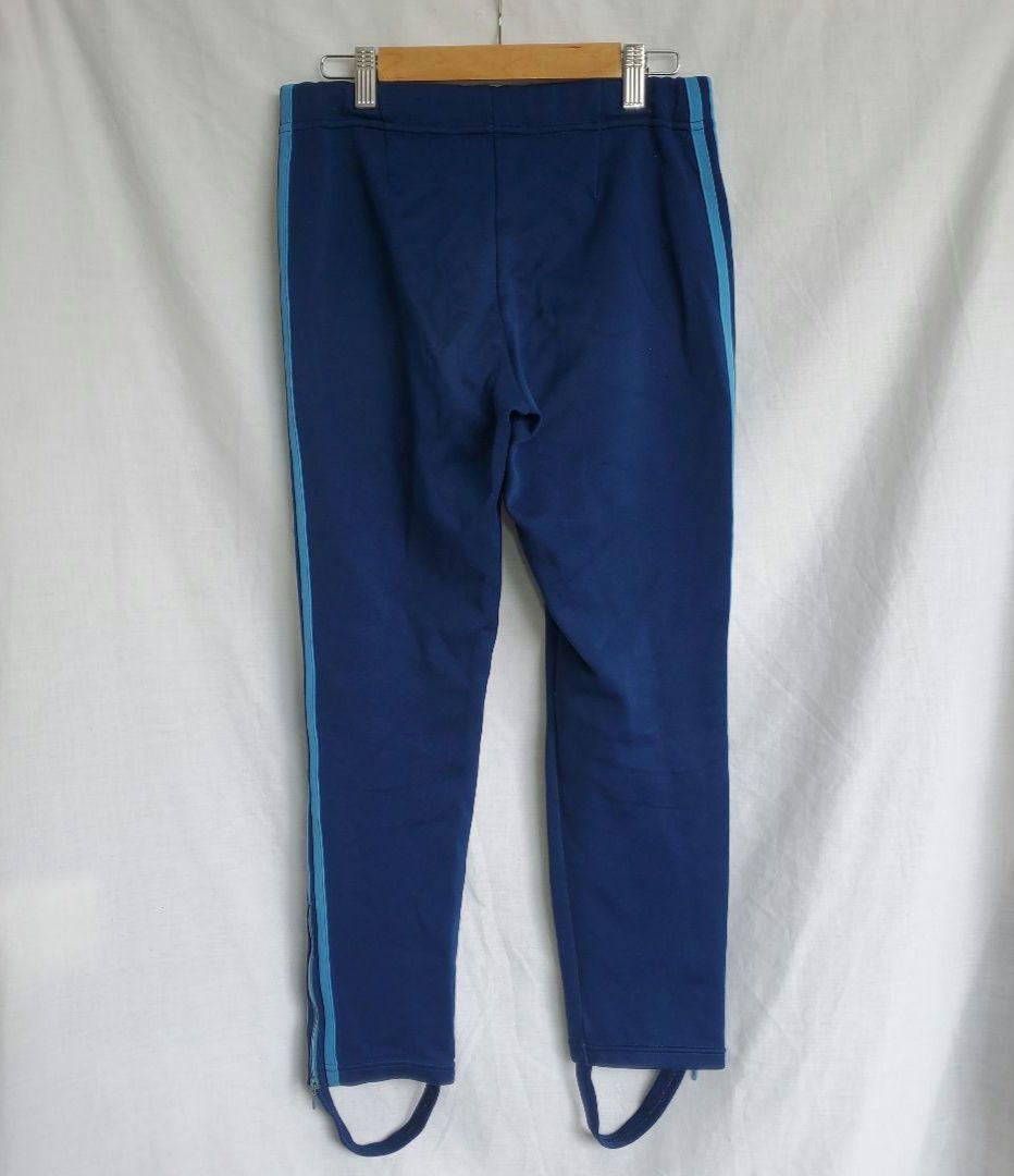 70s ａｄｉｄａｓ アディダス トラックパンツ ジャージパンツ ライン 紺