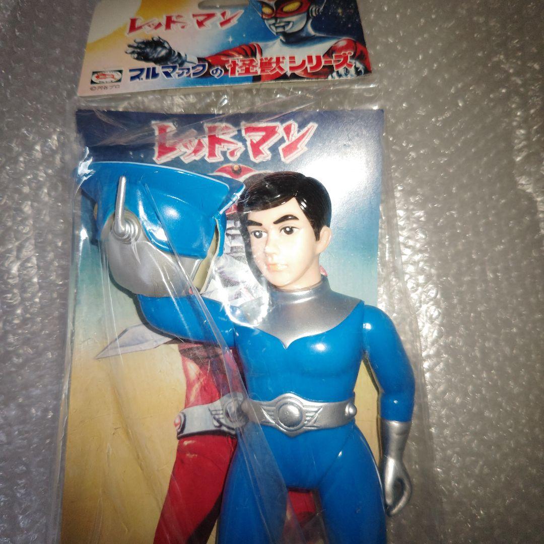 ブルマァク　レッドマン　ソフビ　青　面取れ　未開封