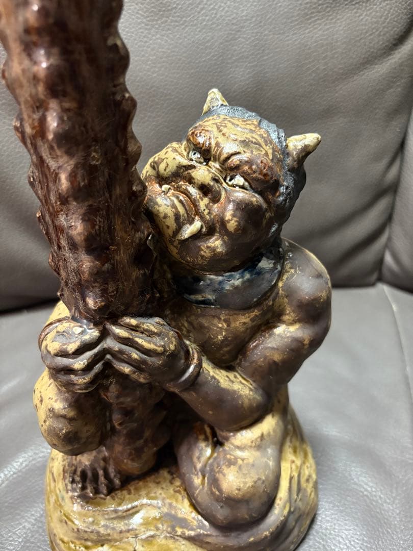 鬼と金棒　置物