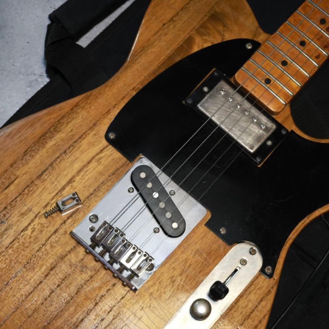 自作ノーブランドテレキャスター 超軽量 5弦ギター レリック キース・リチャーズ