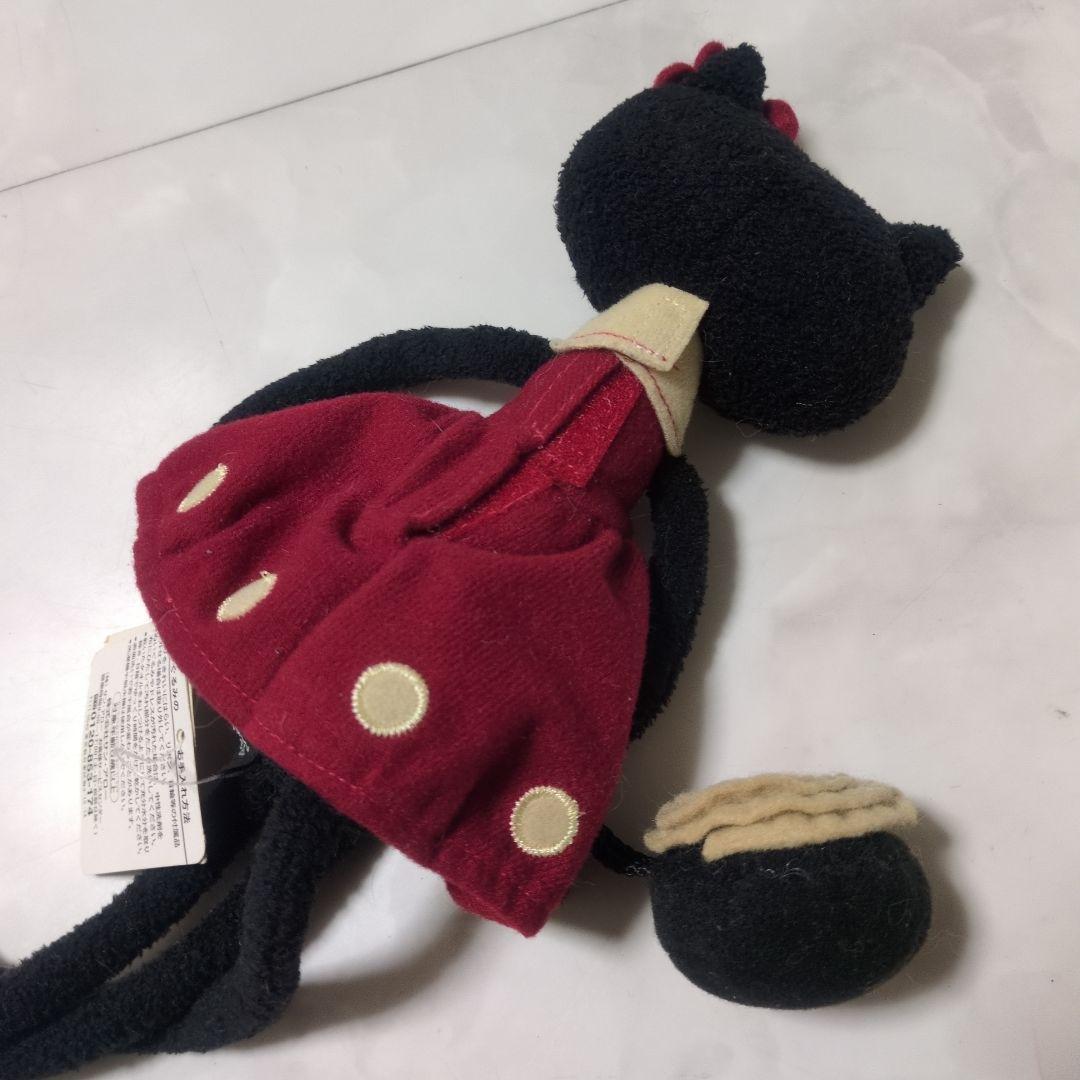 新品　俣野温子 マタノアツコ MEME 黒猫ぬいぐるみ　お花のバッグ　サンアロー