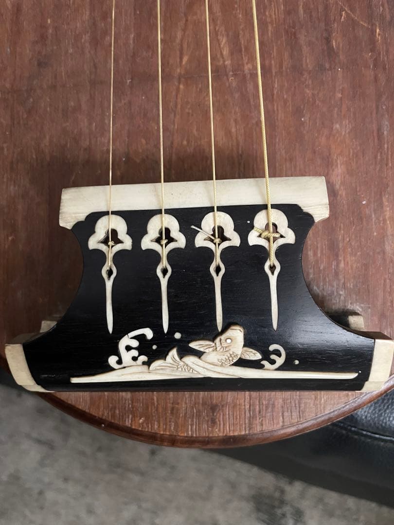 珍品　希少　美品　筑前　四弦五柱 琵琶　筑前琵琶　和楽器