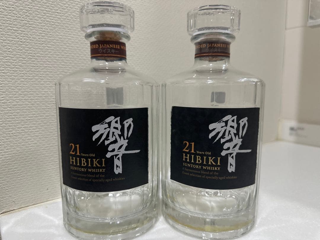 Hibiki 21年 ブレンデッドウイスキー 空瓶2本セット