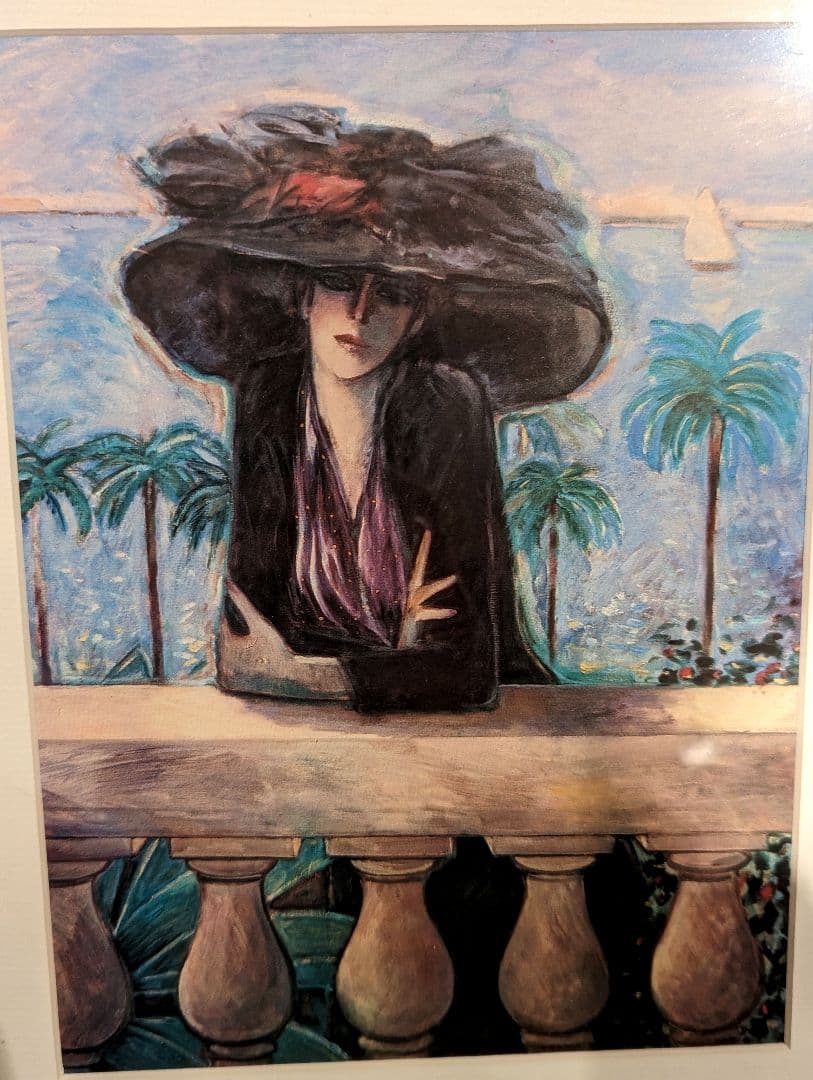 カシニョール　絵画　女性　サインなし　絵画額