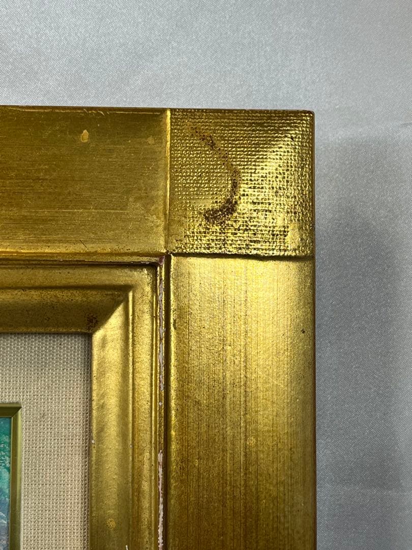 額入り油彩画 福本けいこ 風景画 1137