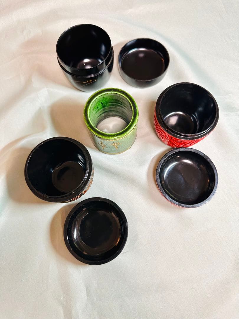 茶道具 棗 と蓋置　4点