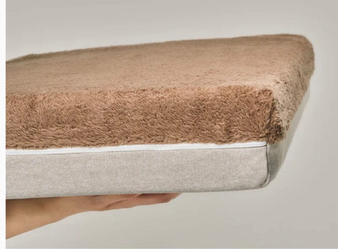 gugu ドギー 犬用ベッドベージュ＆フルカバーセットグレー Lサイズ