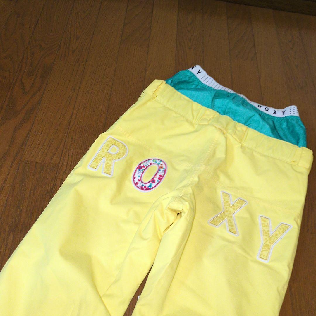 ROXY　スノボウェア　上下セット　Ｓ　ボーダー　マルチカラー　イエロー