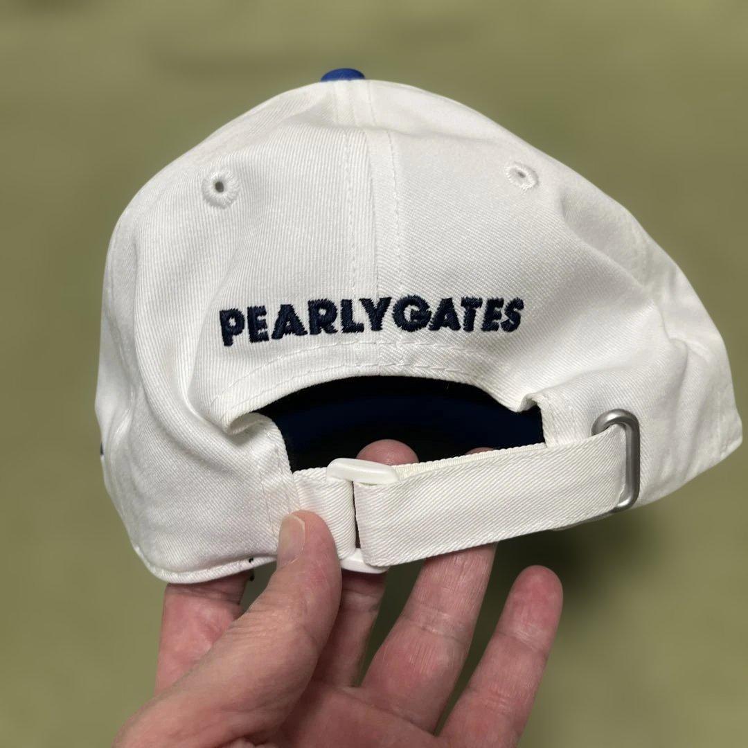 PEARLY GATES キャップ ホワイト　藤田寛之プロサイン入り