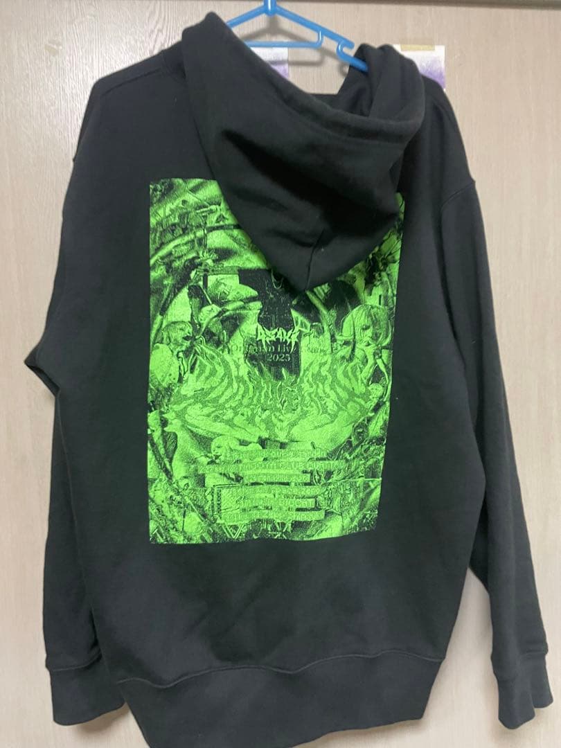 4s4ki 4444年 C4” Full-zip parka black