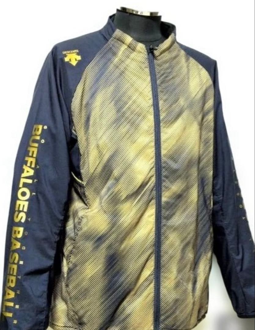 バファローズ ストライプジャケット デサント　ウインドブレーカージャンパー　美品