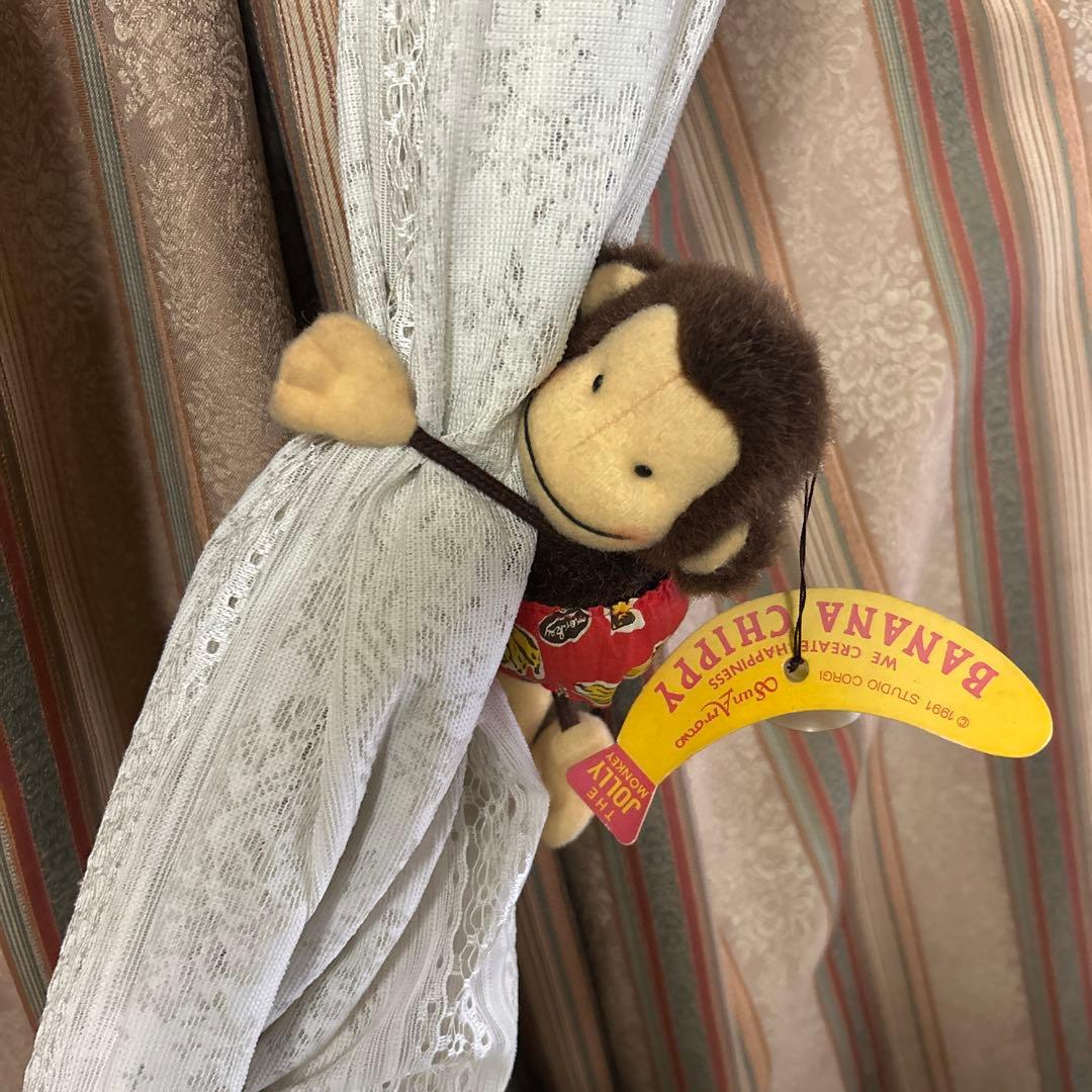 昭和 レトロ ぬいぐるみ 猿 バナナ 吸盤 かわいい 5体