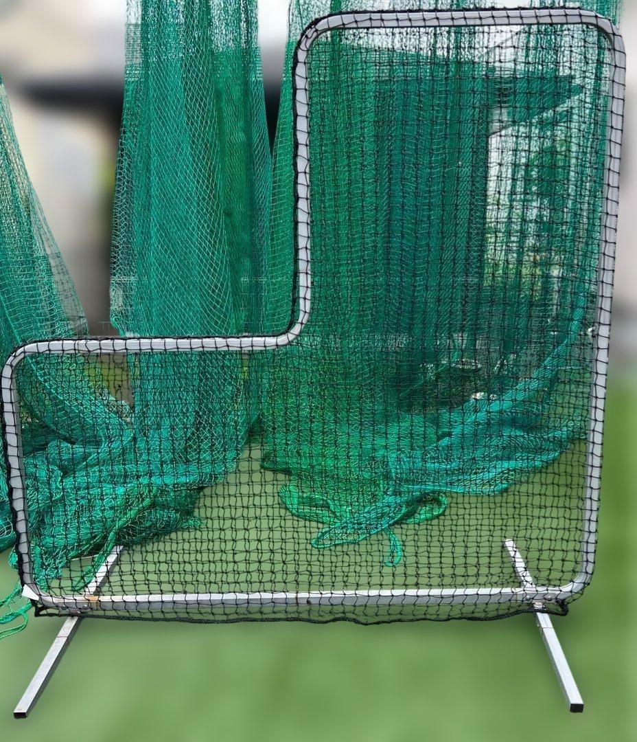 L字型防球ネット 野球練習用
