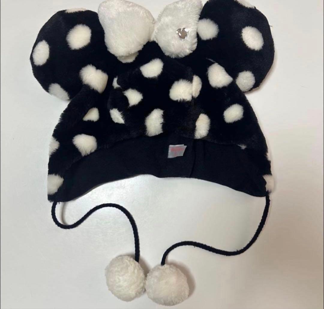 【東京ディズニーリゾート限定】 水玉 ドット 黒 ミニー ファンキャップ 廃盤品