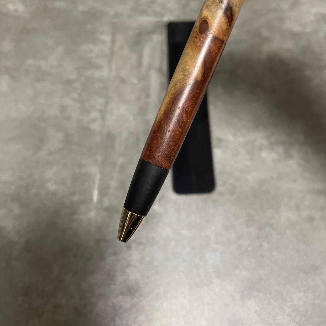 <EMさん専用>ボナンペン　旧型　花梨紅白　0.5mm