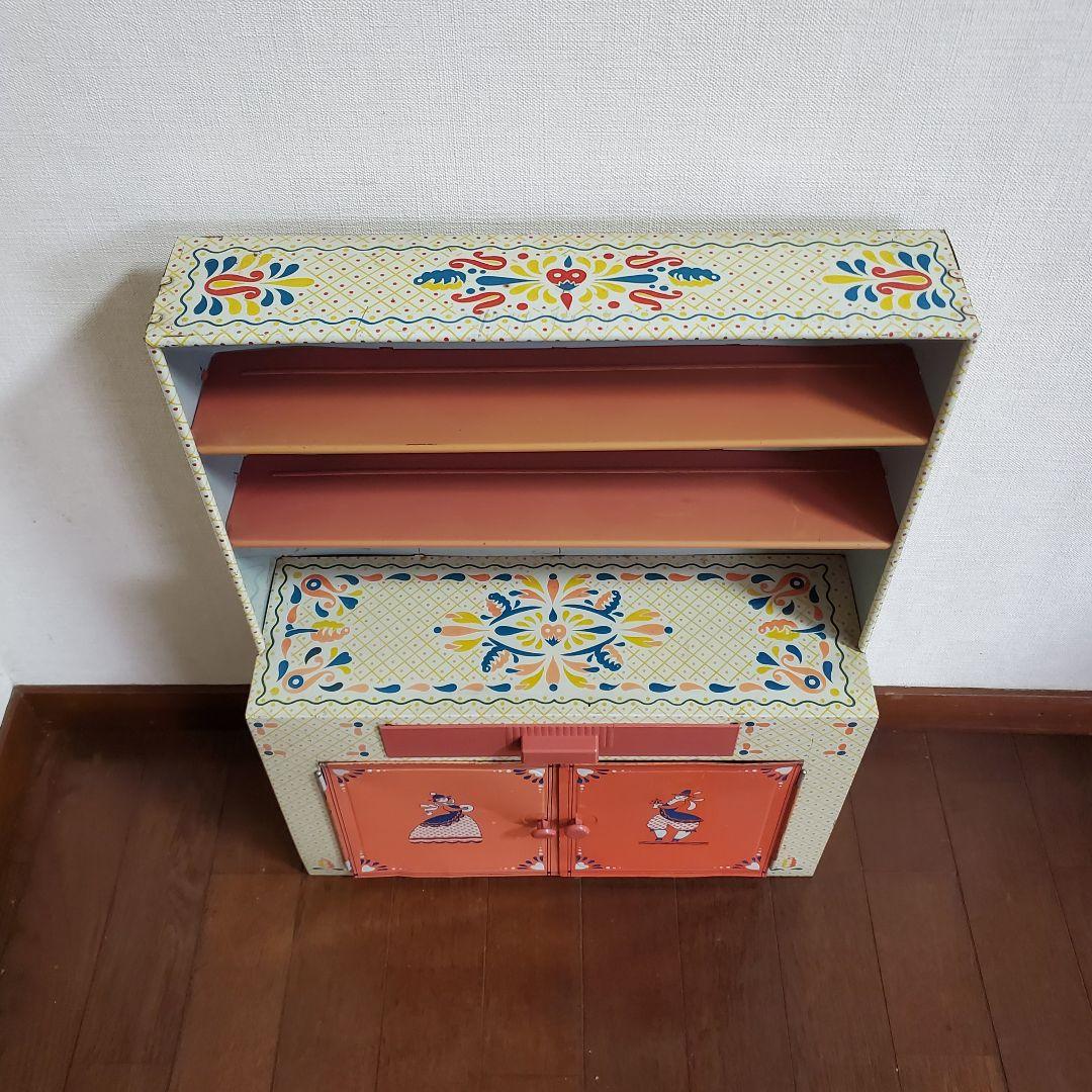 ヴィンテージ　ドールキャビネット