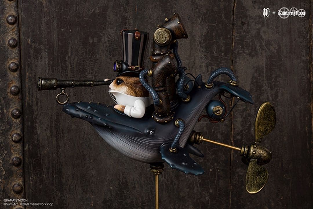 デザイナーズトイ 鎌田光司 鯨& ハムスター   実色版 トレトイフィギュア