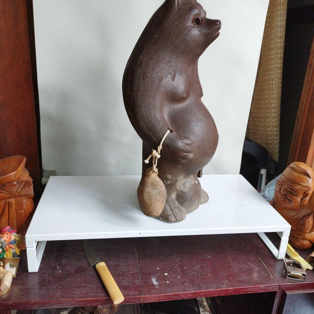 陶器製 たぬきの置物 約40センチm